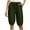 Army Green, variant on Pxkloy Bermuda Shorts for Women Knee Length High Waist Drawstring Casual Short Summer Loose Comfy Beach Shorts with Pockets Army Green,M