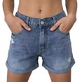 thumbnail image 2 of Wutalume Jeans for Women Denim Shorts Classic Blue, Slim Fit Stretch Jean Shorts for Comfortable Summer Everyday Style,Light Blue 2XL, 2 of 6