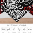 thumbnail image 6 of Floral Pattern Flannel Blanket for Bed,Travel and Camping, Outline White Red Chrysanthemum Graphic Super Soft Cozy Blanket for All Seasons 40"x50", 6 of 7