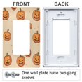 thumbnail image 3 of Yayeee Rocker Switch Wall Plate 3-Gang 6.5"x4.6" Home Decorative Outlet Cover, Halloween Pumpkins Pattern, 3 of 6