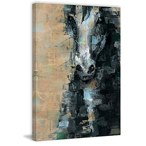 Black Vision Painting Print on Wrapped Canvas