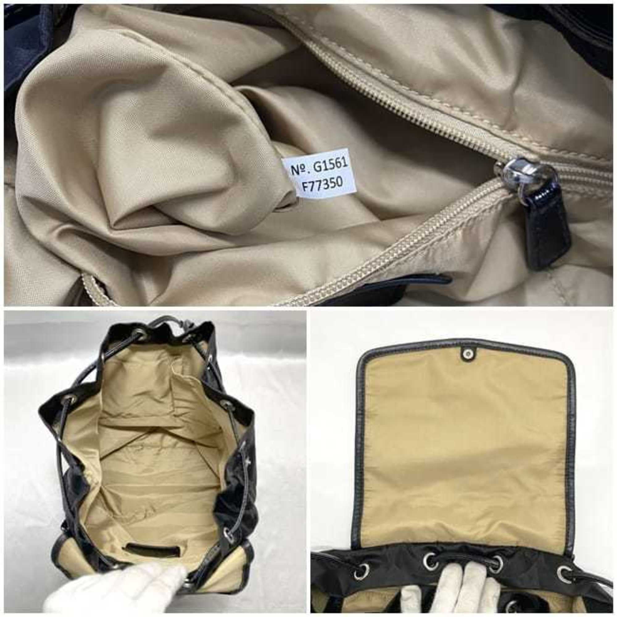 Pre-Owned Coach Backpack ec-22300 Black Signature F77350  display picture 2