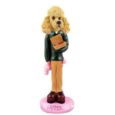 Girl Apricot - Poodle Apricot It's a Girl Doogie Collectable Figurine
