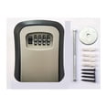 thumbnail image 1 of Key Safe Box Outdoor, Plastics Wall-Mounted Key Safe Weatherproof Combination Key Storage Lock Box Indoor and Outdoor Password Key Lock Box ,Easy Installation, 1 of 7