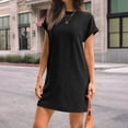 thumbnail image 5 of SUNBS Dresses for Womens Summer Spring T Shirt Dress Vacation Beach Mini Sundress Loose Clothes with Pockets, 5 of 10