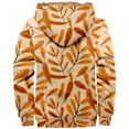thumbnail image 2 of Autumn Pattern Zipper Hoodie Men's Long Sleeve Jacket Fashion Streetwear Thickened Winter Coat, 2 of 3