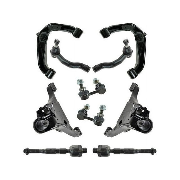 Front Control Arm Ball Joint Tie Rod and Sway Bar Link Kit 10 Piece - Compatible with 2005 - 2012 Nissan Pathfinder 2006 2007 2008 2009 2010 2011