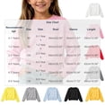 thumbnail image 3 of AherBiu Toddler Kids Girls Sweater Tops Crewneck Long Sleeve Comfy Fitted Warm Knitted Pullover Tops, 3 of 6