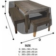thumbnail image 2 of Funda para muebles de jardín, lona para muebles de jardín y color: negro, 2 of 5