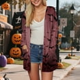 thumbnail image 5 of Towmus Womens Halloween Cardigan Casual Long Sleeve Fall Open Front Clothes Cardigan Sweaters Outwear, 5 of 6