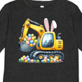 thumbnail image 4 of Inktastic Easter Excavator Bunny Ears Egg Hunt Boys or Girls Long Sleeve Toddler T-Shirt, 4 of 5