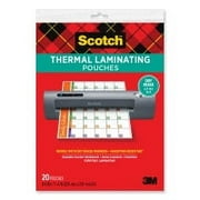 Scotch Laminating Pouches, 5 mil, 2.5" x 4.2", Gloss Clear, 25/Pack