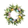 thumbnail image 4 of Corona de Pascua, guirnalda colgante, anillo de flores para exteriores, decoración de pared duradera, corona de primavera para vacaciones, 4 of 9