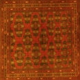 thumbnail image 1 of Ahgly Company Machine Washable Indoor Square Persian Yellow Traditional Area Rugs, 4' Square, 1 of 4