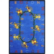 Kid Essentials - Early Childhood Monkey Business, 7'8" x 10'9", Blue