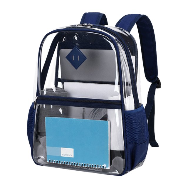 Ediodpoh Transparent Backpack Large Capacity Lightweight School College Bookbag With Adjustable Straps Durable Clear Backpack For Students B