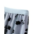 thumbnail image 4 of Womens Tulle Midi Skirts Mesh Elastic Waist Layered Floral Print A-Line Skirt, 4 of 6
