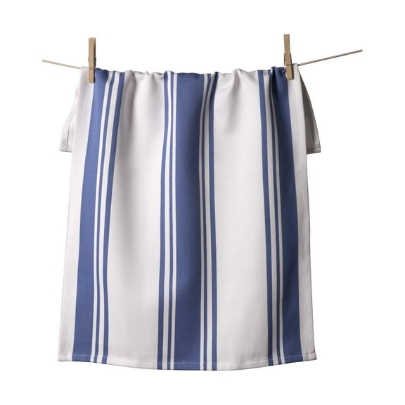 KAF Home Centerband Oversized Kitchen Towel, 100% Cotton, Periwinkle