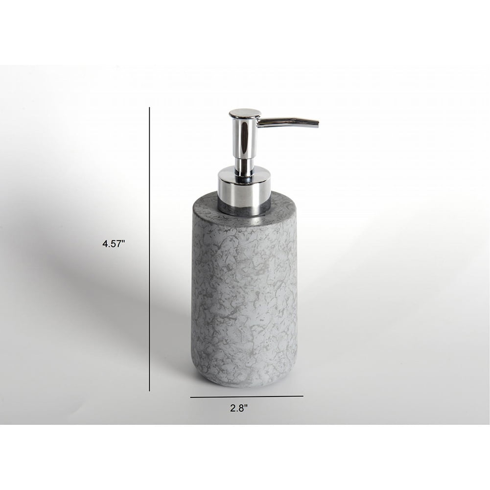 Kepooman 4 Pieces Bathroom Accessories Set, Toothbrush Holder Set for Bathroom Decor, Grey Kepooman 4 Pieces Bathroom Accessories Set, Toothbrush Holder Set for Bathroom Decor, Grey