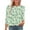 Multicolor, variant on Dasayo Boho Womens Tops 3/4 Sleeve Summer Tropical Smocked Blouses Women's Blouses L