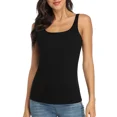 thumbnail image 1 of Débardeur en Coton pour Femme, Camisole à Larges Bretelles Ajustables avec Soutien-Gorge Intégré, 1 of 7