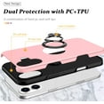 thumbnail image 4 of Entronix Heavy Duty Ring Case Designed for iPhone 16 Plus, Shockproof Slim Fit Kickstand, Pink, 4 of 6