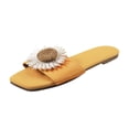 thumbnail image 1 of asdoklhq Women's Slippers,Women Beach Breathable Flowers Sandals Home Slipper Flip-Flops Flat Shoes, 1 of 7