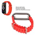 thumbnail image 4 of Correa de Reloj de Silicona con Funda Protectora de Parachoques de Acero Inoxidable Accesorio de Banda Deportiva Ajustable de Silicona Suave Apto para Band 7 ANGGREK Otros, 4 of 8