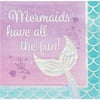 Online Party Sales Iridescent Mermaid All The Fun Napkins, 16 ct