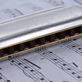 thumbnail image 3 of Suzuki 1072-B Folkmaster Standard 10-Hole Diatonic Harmonica Key of B 20 Tone for Beginner Student, 3 of 5