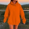 thumbnail image 2 of YDDIAN Hoodies for Women Baggy Hooded Oversized Drawstring Sweatshirts Long Sleeve Winter Casual Y2k Sweaters with Pockets Saffron L, 2 of 6