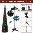 thumbnail image 2 of Árbol de Navidad JDS de Fortuning de 5 pies con luces LED y control remoto, 2 of 6