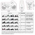 thumbnail image 4 of scooter de motocicleta con orificios de bloqueo, protección para todo clima al aire libre Se adapta a motocicletas de hasta 116 pulgadas Vehículo Harley, Honda, Yamaha, Suzuki ShuxiuWang 1327537027300, 4 of 4