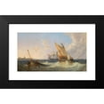 thumbnail image 2 of John Wilson Carmichael 14x10 Black Modern Framed Museum Art Print Titled - A Blustery Day on the Brill, Near Rotterdam (1860), 2 of 5