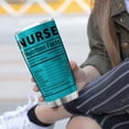 thumbnail image 4 of Nurse Nutrition Facts Tumbler Stainless Steel Coffee Cup 20oz Nursing Gifts For Nurses Students Coworkers Insulated Mug Medical Healthcare Worker Appreciation Gift For Her, 4 of 6