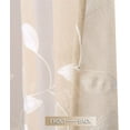 thumbnail image 6 of Haperlare 52"W x 15"L Floral Embroidered Kitchen Curtain Valance Sheer Valance Curtains Bathroom Window Curtain Valance, Taupe, 6 of 7