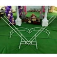 thumbnail image 5 of Heart Shaped Wedding Bracket Metal Arch Background Wrought Iron Wedding Event Party Decoration (White), 5 of 10