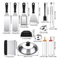 thumbnail image 5 of JZROCKER 14Pcs Grills Tool Flat Top Griddles Tool with Spatulas, Scrapers, Tongs, 5 of 8