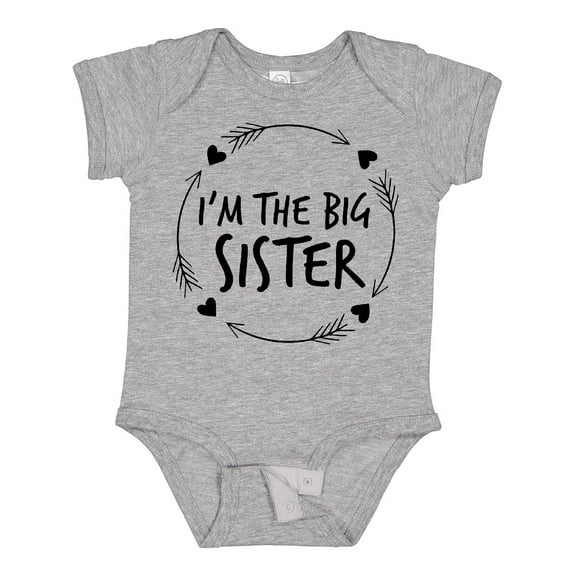 Inktastic I'm The Sister Girls Baby Bodysuit