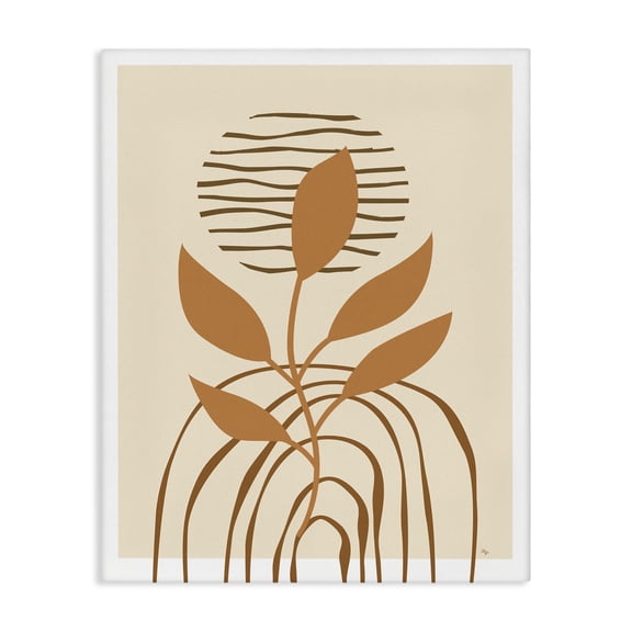 Stupell Industries Eclectic Earthy Boho Plant Canvas Art, 30 x 40, by Martina Pavlova
