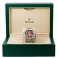 thumbnail image 6 of Pre-Owned Rolex Datejust II 41MM 116333 Red Roman Diamond Dial Diamond Bezel Two Tone Yellow Gold Full Diamond Oyster Bracelet 25.75ct, 6 of 8