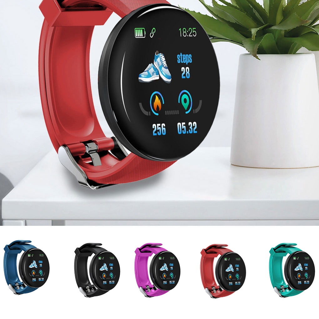 D18 Ritmo cardíaco Presión arterial Smartwatch Pantalla a color