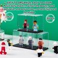 thumbnail image 6 of EKIND Acrylic Display Case Compatible for Minifigures, Building Block Toy Models, Buildings Toys Storage, Stackable Removable High Transparency Dustproof Display Case(12PCS), 6 of 7