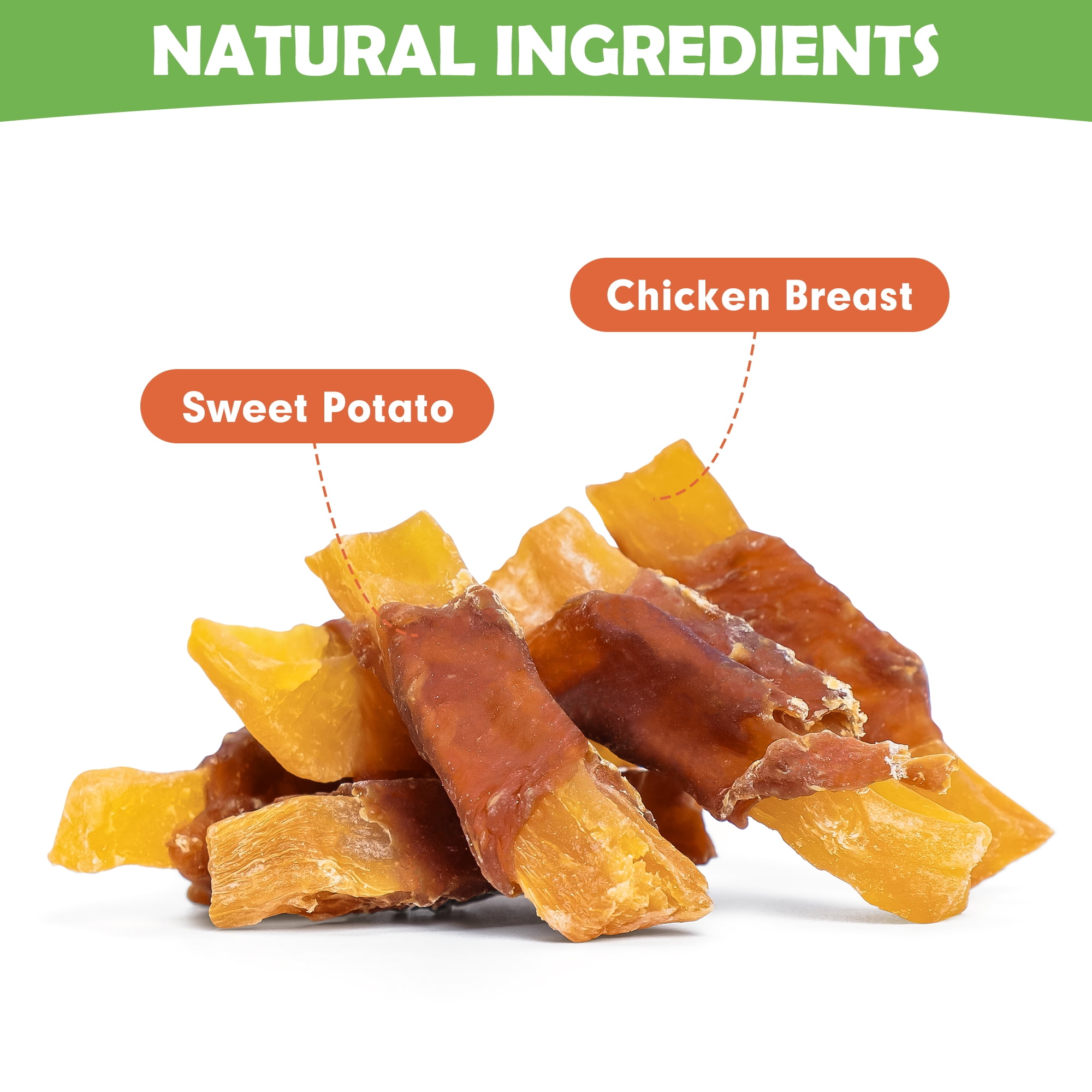 MON2SUN Chicken Wrapped Sweet Potato Small Dog Treats, 25 oz