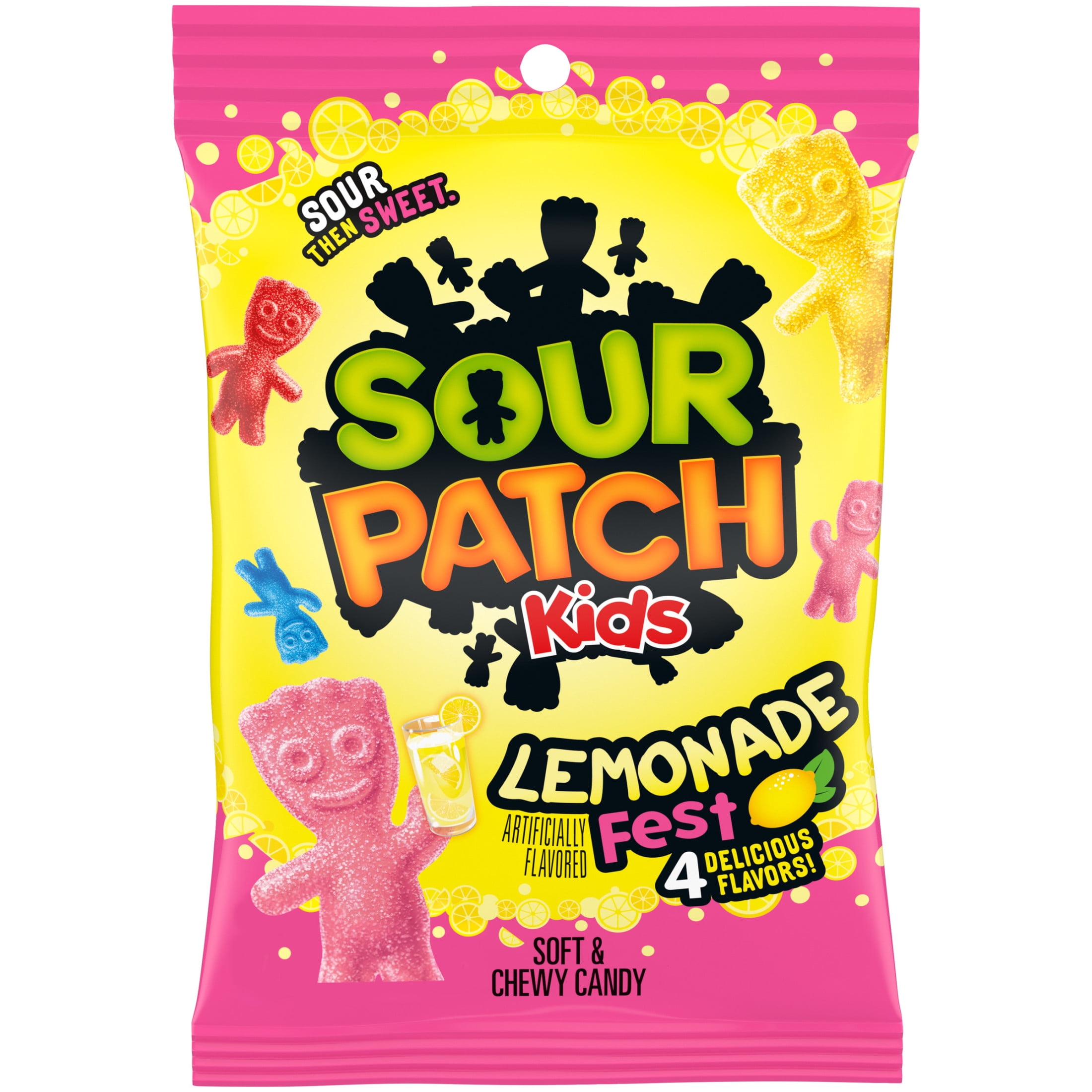 (5 pack) SOUR PATCH KIDS Lemonade Fest Soft & Chewy Gummy Candy, 8.02 oz