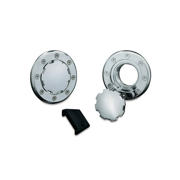 Kuryakyn Non-Vented Flush Mount Gas Cap, Chrome