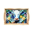 thumbnail image 1 of Daily Mix Store QEOTOH New Dining Wooden Embroidery Handmade Set Furnishings Table Decoration Gift Box Dining, 1 of 9