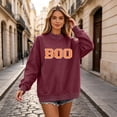 thumbnail image 5 of Women Polka Dot Mockneck Sweatshirt Preppy Oversized Graphic Loose Sweatshirt Y2k Long Sleeve Pullover Top S, 5 of 5