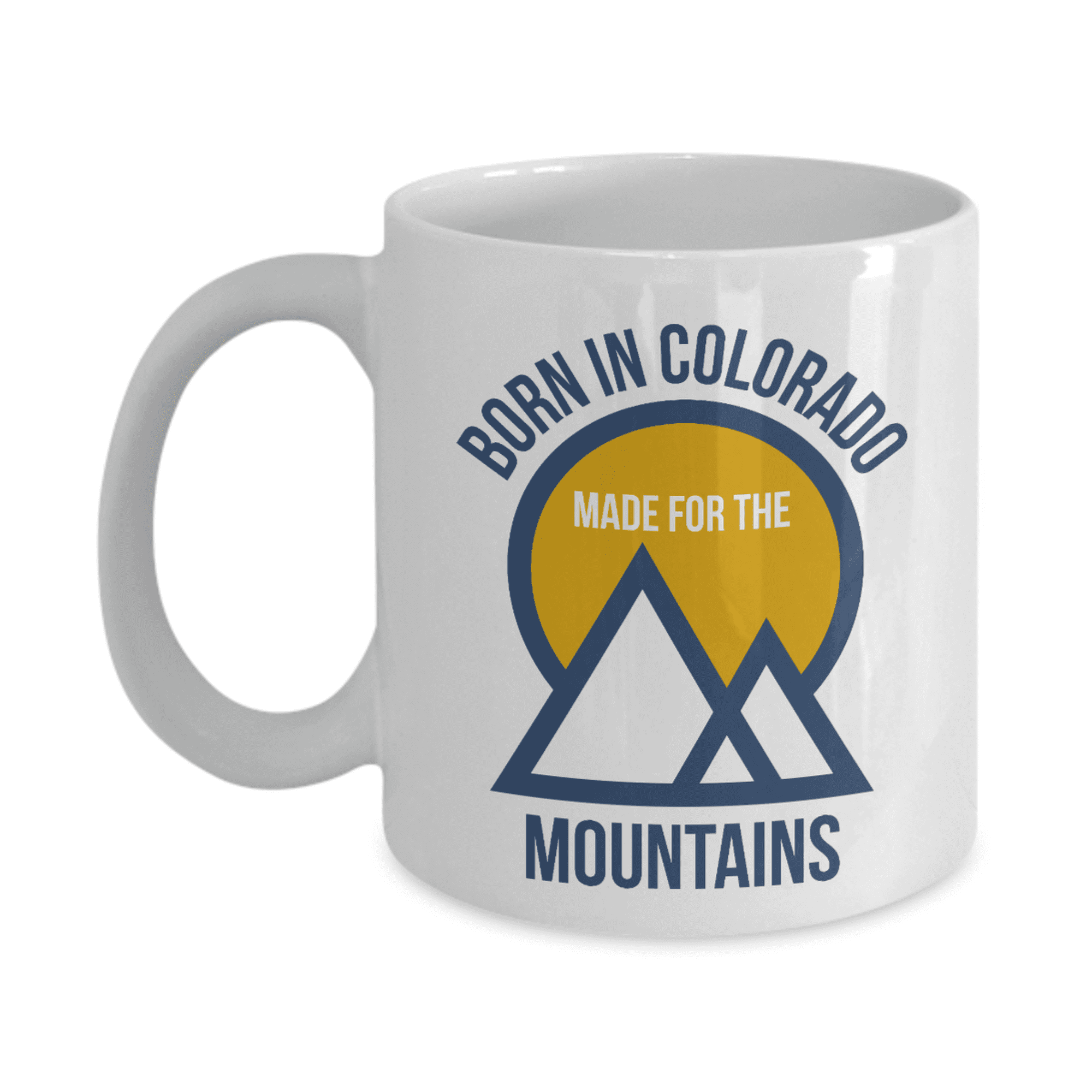 Born In Colorado Rocky Mountain Graphics Coffee & Tea Mug For Youth Coloradans From Boulder, Aspen & Loveland (11oz)