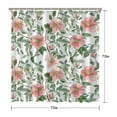 thumbnail image 5 of Waterproof Beautiful Colorful Floral Shower Curtain 72x72 Inch Boho Style Polyester Unique Shower Curtain for Bathroom Hotel Home Decor with 12 Plastic Hooks, 5 of 5